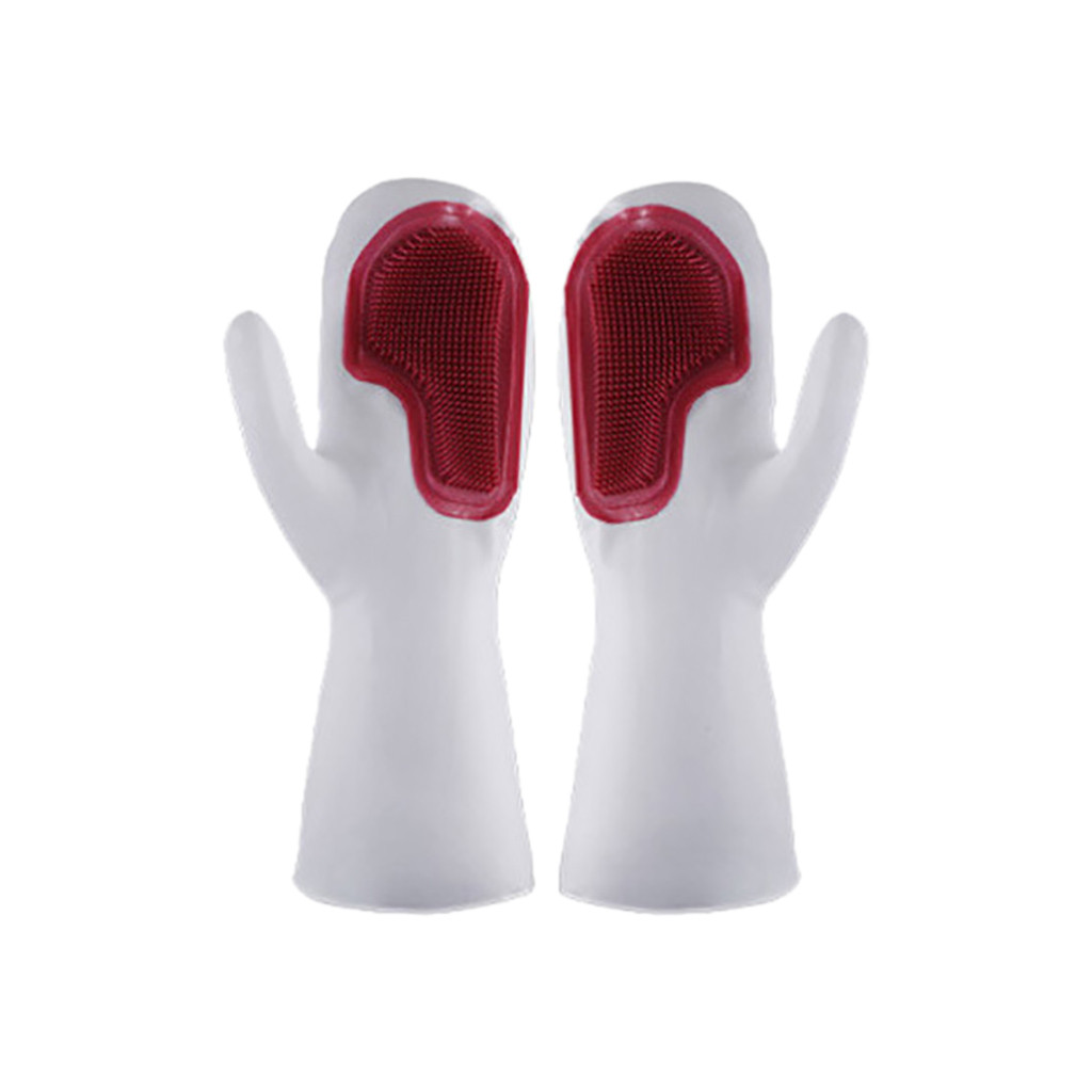 thumbnail image 2 of Guantes lavavajillas de silicona - aptos para uso alimentario, resistentes al calor y multiusos - para la cocina, el lavavajillas y el baño de mascotas, 2 of 2